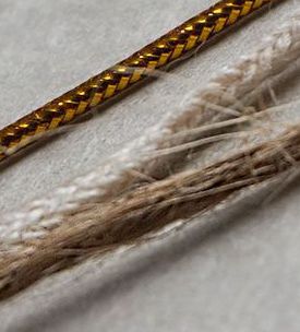 30cm Knotted Tag Rope Gold Thread Silver Thread Hemp Rope Wax Rope ...